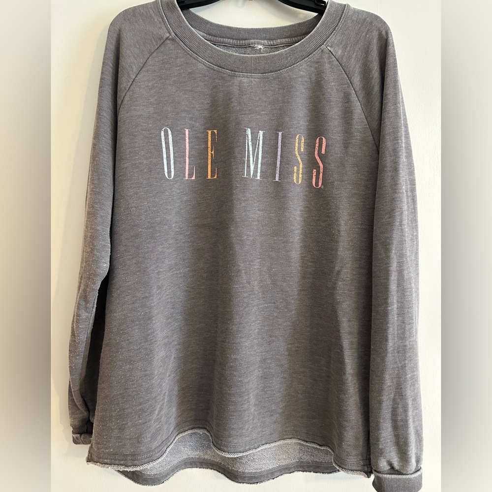 Gray Ole Miss Sweatshirt